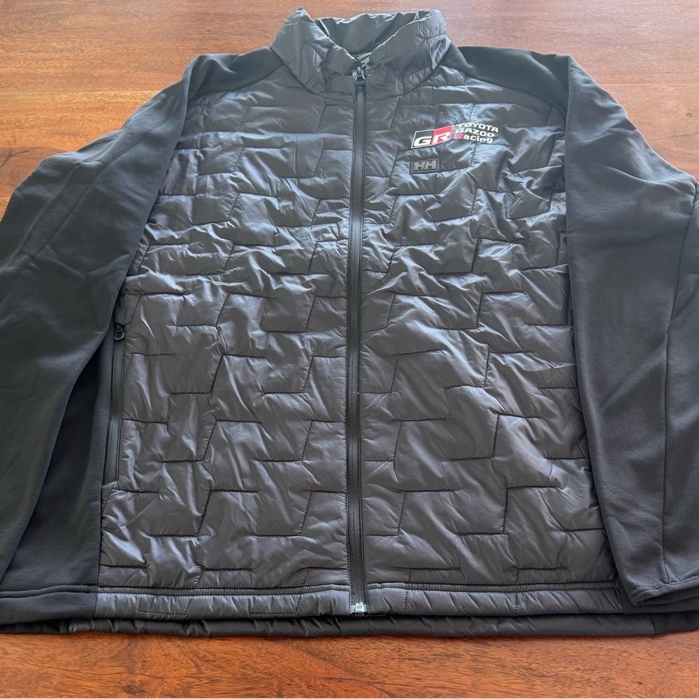 Men Helly Hansen Lifaloft Hybrid Insulator Jacket XXL Black. With Toyota Logo